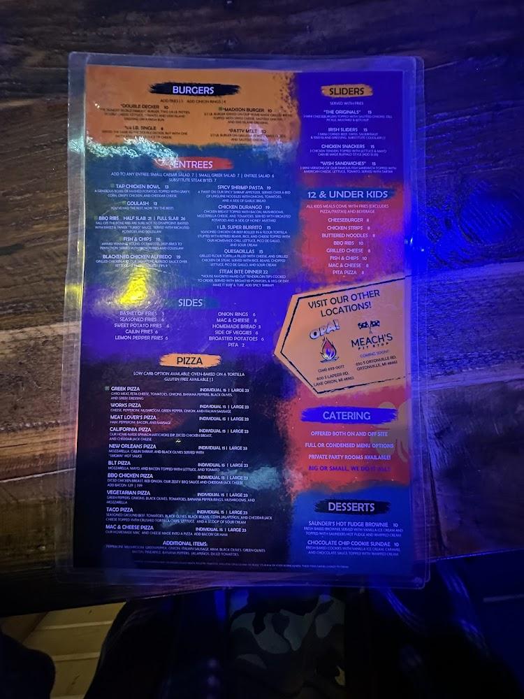 Clarkston Tap Menu image 3