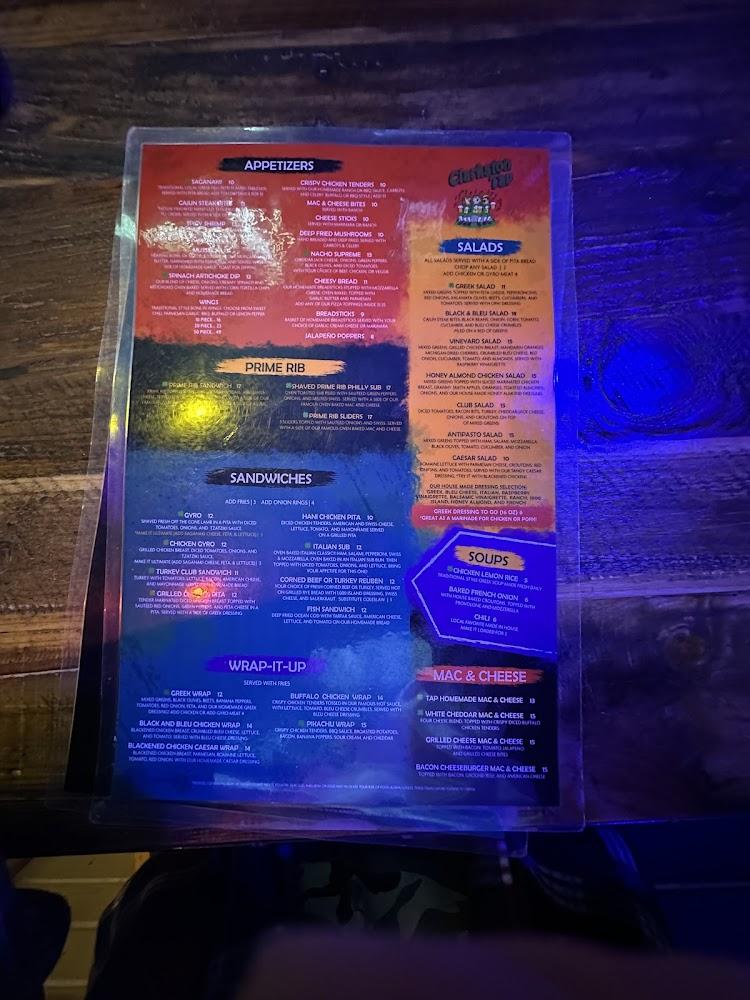 Clarkston Tap Menu image 4